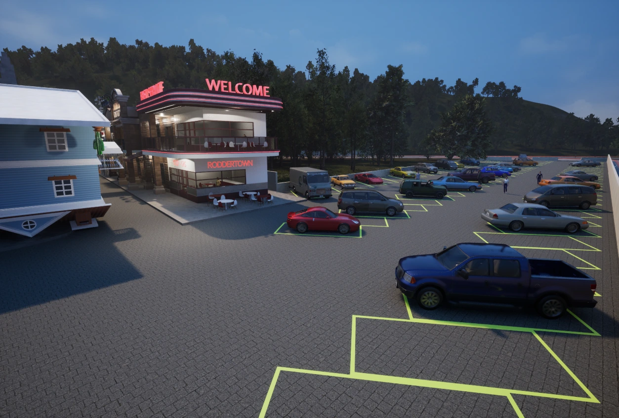 Mapa de vagas para rodders do Roddertown